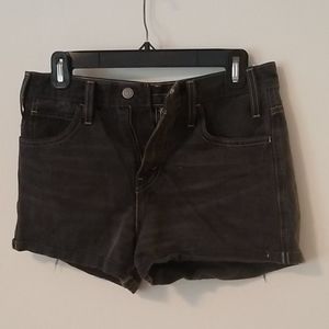 Levi's High-waisted Shorts in Charcoal